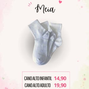 Meia Cano Alto Adulta Personalizada