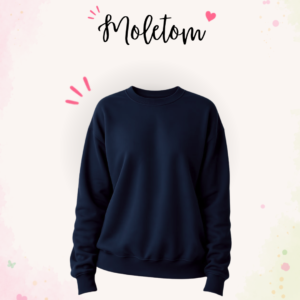 Moletom Personalizado Feminino - Gola redonda